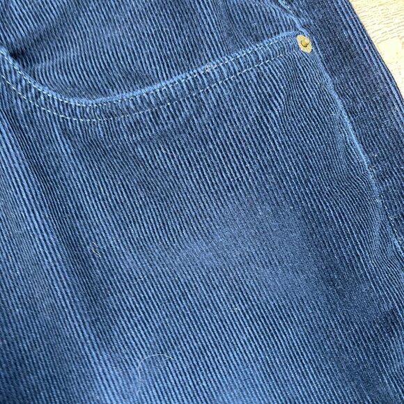 J. Crew Navy Mini Corduroy Straight Leg Pants size 38 x 32 - Picture 3 of 5